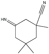 Cyclohexanecarbonitrile, 5-imino-1,3,3-trimethyl- 结构式