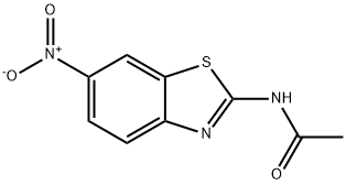 Acetamide, N-(6-nitro-2-benzothiazolyl)- 结构式