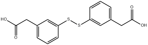 3,3'-dithiobis(phenylacetic acid) 结构式