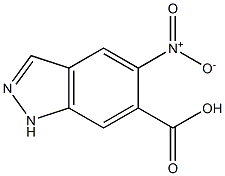 5-Nitro-1H-indazole-6-carboxylic acid 结构式