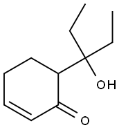 2-Cyclohexen-1-one, 6-(1-ethyl-1-hydroxypropyl)- 结构式