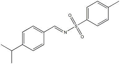 N-(4-异丙基亚苄基)-4-甲基苯磺酰胺 结构式