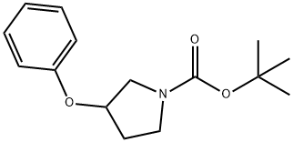 TERT-BUTYL 3-PHENOXYPYRROLIDINE-1-CARBOXYLATE 结构式