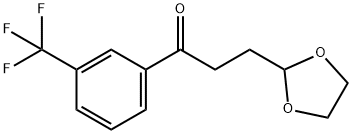 3-(1,3-DIOXOLAN-2-YL)-1-(3-(TRIFLUOROMETHYL)PHENYL)PROPAN-1-ONE 结构式