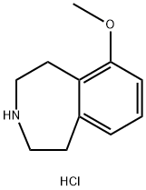 6-METHOXY-2,3,4,5-TETRAHYDRO-1H-BENZO[D]AZEPINE HYDROCHLORIDE 结构式