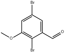2,5-二溴-3-甲氧基苯甲醛 结构式