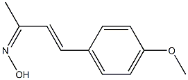 3-Buten-2-one, 4-(4-methoxyphenyl)-, oxime 结构式