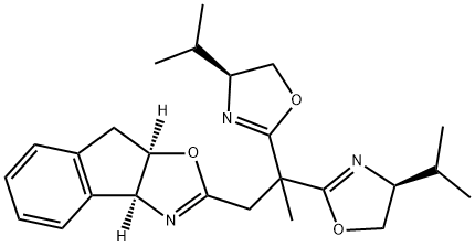 (3AS,8AR)-2-(2,2-双((S)-4-异丙基-4,5-二氢噁唑-2-基)丙基)-3A,8A-二氢-8H-茚并[1,2-D]噁唑 结构式