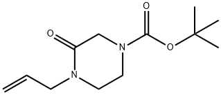 tert-butyl 4-allyl-3-oxopiperazine-1-carboxylate 结构式