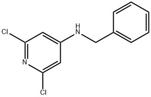 BENZYL-(2,6-DICHLORO-PYRIDIN-4-YL)-AMINE 结构式