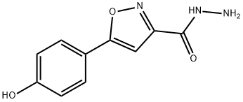 5-(4-羟基苯基)异噁唑-3-碳酰肼 结构式