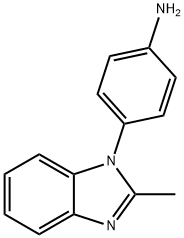 4-(2-甲基-1H-苯并[D]咪唑-1-基)苯胺 结构式