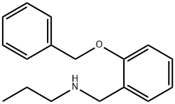 {[2-(benzyloxy)phenyl]methyl}(propyl)amine 结构式