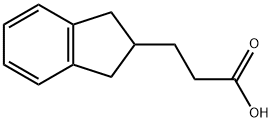 3-(2,3-dihydro-1H-inden-2-yl)propanoic acid 结构式