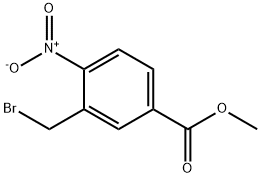 Benzoic acid, 3-(bromomethyl)-4-nitro-, methyl ester 结构式