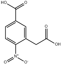 5-CARBOXY-2-NITRO-BENZENEACETIC ACID 结构式