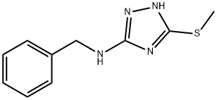 1H-1,2,4-Triazol-3-amine, 5-(methylthio)-N-(phenylmethyl)- 结构式