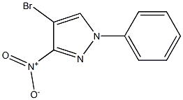 4-bromo-3-nitro-1-phenylpyrazole 结构式