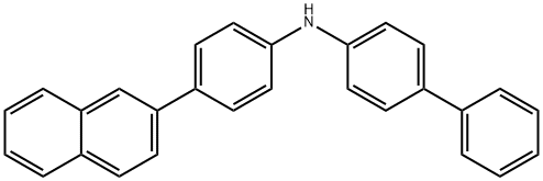 N-[4-(2-萘基)苯基]-[1,1'-联苯]-4-胺 结构式