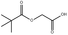 2-(特戊酰氧基)乙酸 结构式
