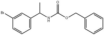 benzyl (1-(3-bromophenyl)ethyl)carbamate 结构式