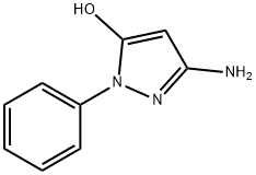 3-氨基-1-苯基-1H-吡唑-5-醇 结构式