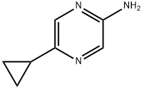 5-环丙基吡嗪-2-胺 结构式