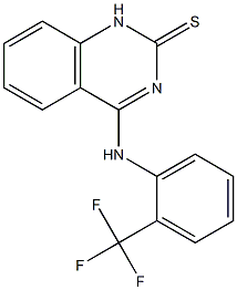 4-[2-(trifluoromethyl)anilino]-1H-quinazoline-2-thione 结构式