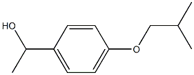 1-(4-异丁氧基苯基)乙烷-1-醇 结构式