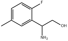 2-AMINO-2-(2-FLUORO-5-METHYLPHENYL)ETHAN-1-OL 结构式