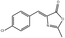 2-甲基-(4Z)-(41-氯苯亚甲基)-5(4H)-口恶唑酮 结构式