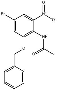 N-(2-(benzyloxy)-4-bromo-6-nitrophenyl)acetamide 结构式