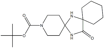 tert-butyl 14-oxo-3,7,15-triazadispiro[5.1.5.2]pentadecane-3-carboxylate 结构式