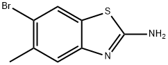 6-溴-5-甲基苯并[D]噻唑-2-胺 结构式