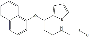 化合物 (±)-DULOXETINE HYDROCHLORIDE 结构式