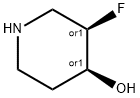 (3S,4R)-3-FLUOROPIPERIDIN-4-OL 结构式