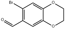 7-bromo-2,3-dihydrobenzo[b][1,4]dioxine-6-carbaldehyde 结构式