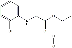 DL-2-氯苯甘氨酸乙酯盐酸盐 结构式