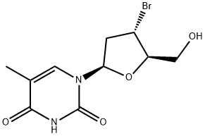3'-Bromo-3'-deoxythymidine 结构式