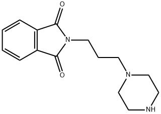 2-[3-(piperazin-1-yl)propyl]-2,3-dihydro-1H-isoindole-1,3-dione 结构式