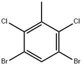 1,5-二溴-2,4-二氯-3-甲基苯 结构式