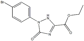 ETHYL 1-(4-BROMOPHENYL)-5-OXO-2,5-DIHYDRO-1H-1,2,4-TRIAZOLE-3-CARBOXYLATE 结构式