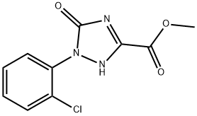 METHYL 1-(2-CHLOROPHENYL)-5-OXO-2,5-DIHYDRO-1H-1,2,4-TRIAZOLE-3-CARBOXYLATE 结构式