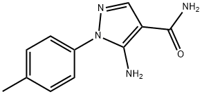 5-氨基-1-(4-甲基苯基)-1H-吡唑-4-甲酰胺 结构式