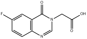 2-(6-氟-4-氧代-3,4-二氢喹唑啉-3-基)乙酸 结构式