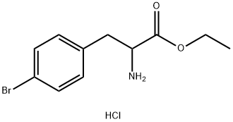 DL-4-溴苯丙氨酸乙酯盐酸盐 结构式