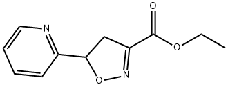 5-(吡啶-2-基)-4,5-二氢异噁唑-3-羧酸乙酯 结构式