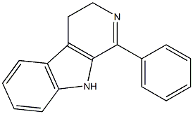 1-phenyl-4,9-dihydro-3H-pyrido[3,4-b]indole 结构式