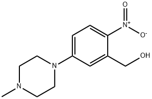 (5-(4-甲基哌嗪-1-基)-2-硝基苯基)甲醇 结构式