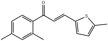 (2E)-1-(2,4-dimethylphenyl)-3-(5-methylthiophen-2-yl)prop-2-en-1-one 结构式